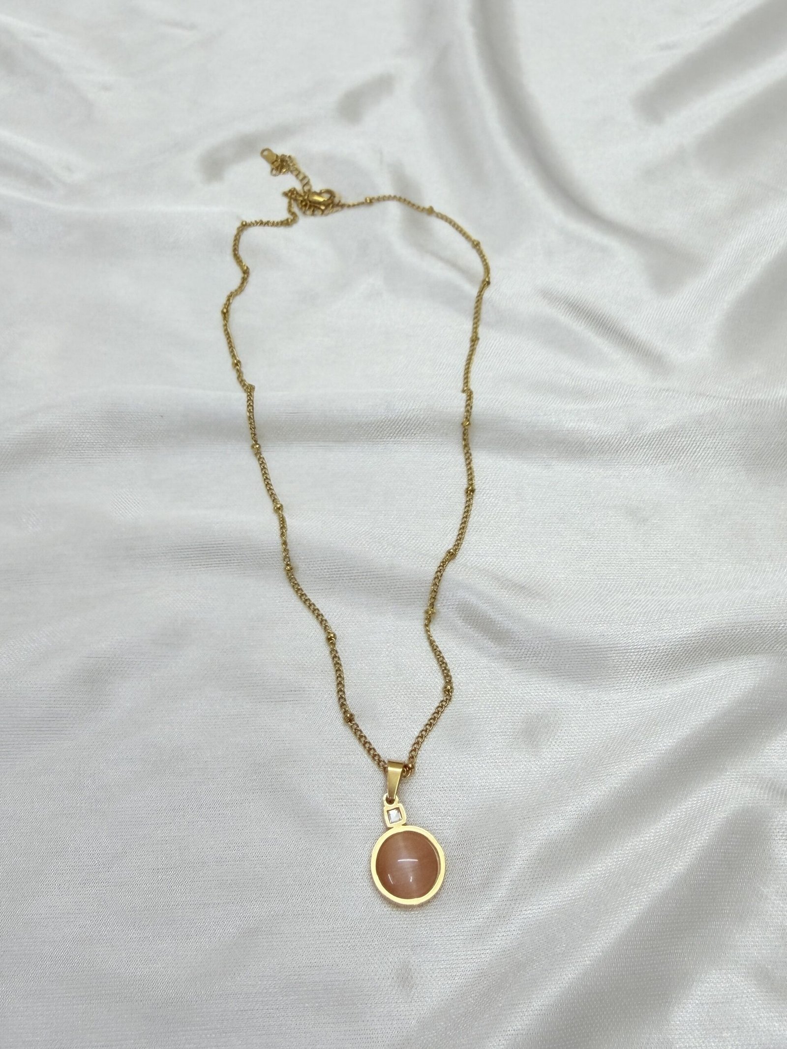 Pink Moonstone Necklace